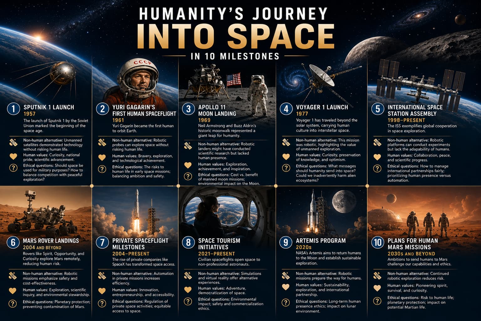 Humanity’s Journey into Space in 10 Milestones
